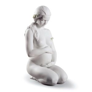 Lladro porcelain figurine pregnant A New Life Mother Figurine